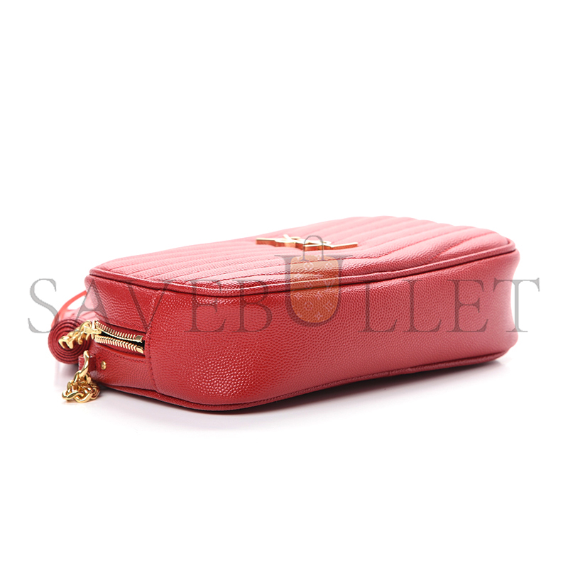 YSL LOU MINI BAG IN MATELASSÉ GRAIN DE POUDRE EMBOSSED LEATHER 6125791GF076008 (19*10.5*5cm)